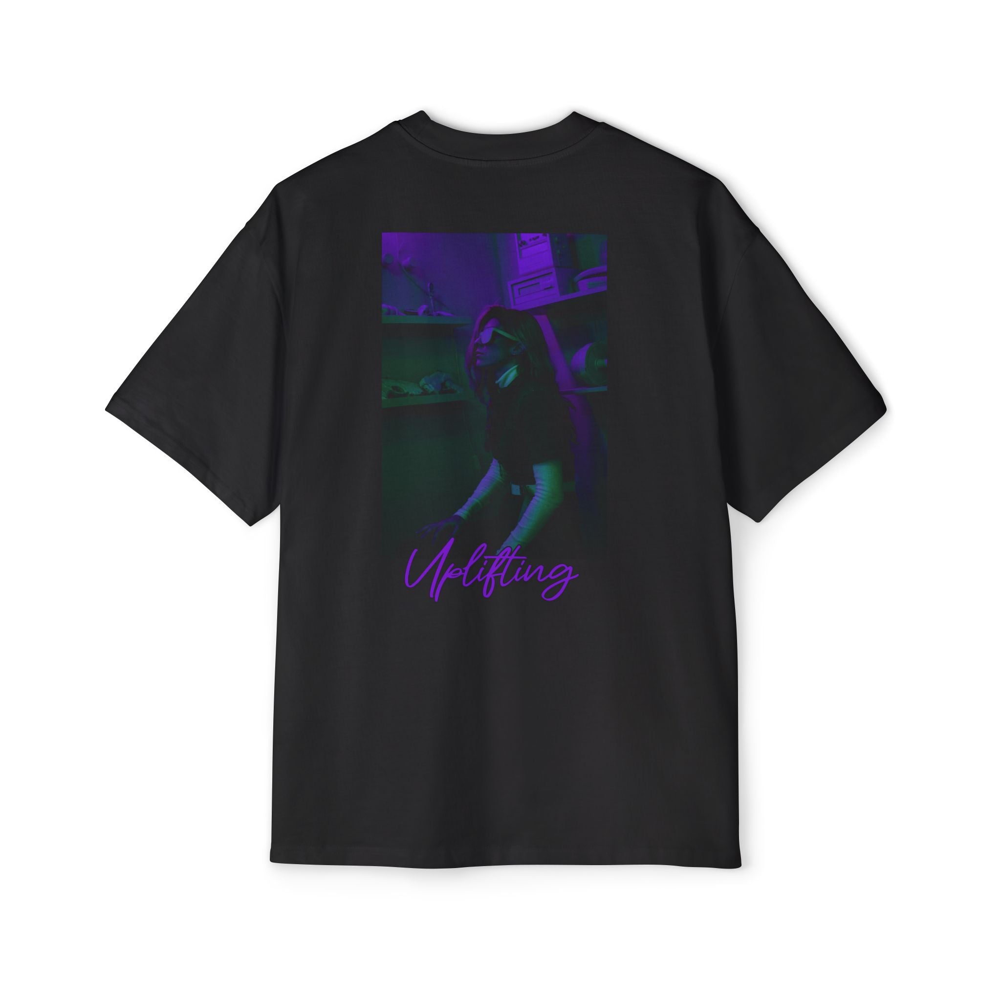 Oversized Tee — Vaporwave 'Good Vibes'