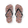 Pink Leopard Print Flip Flops – Beach Sandals