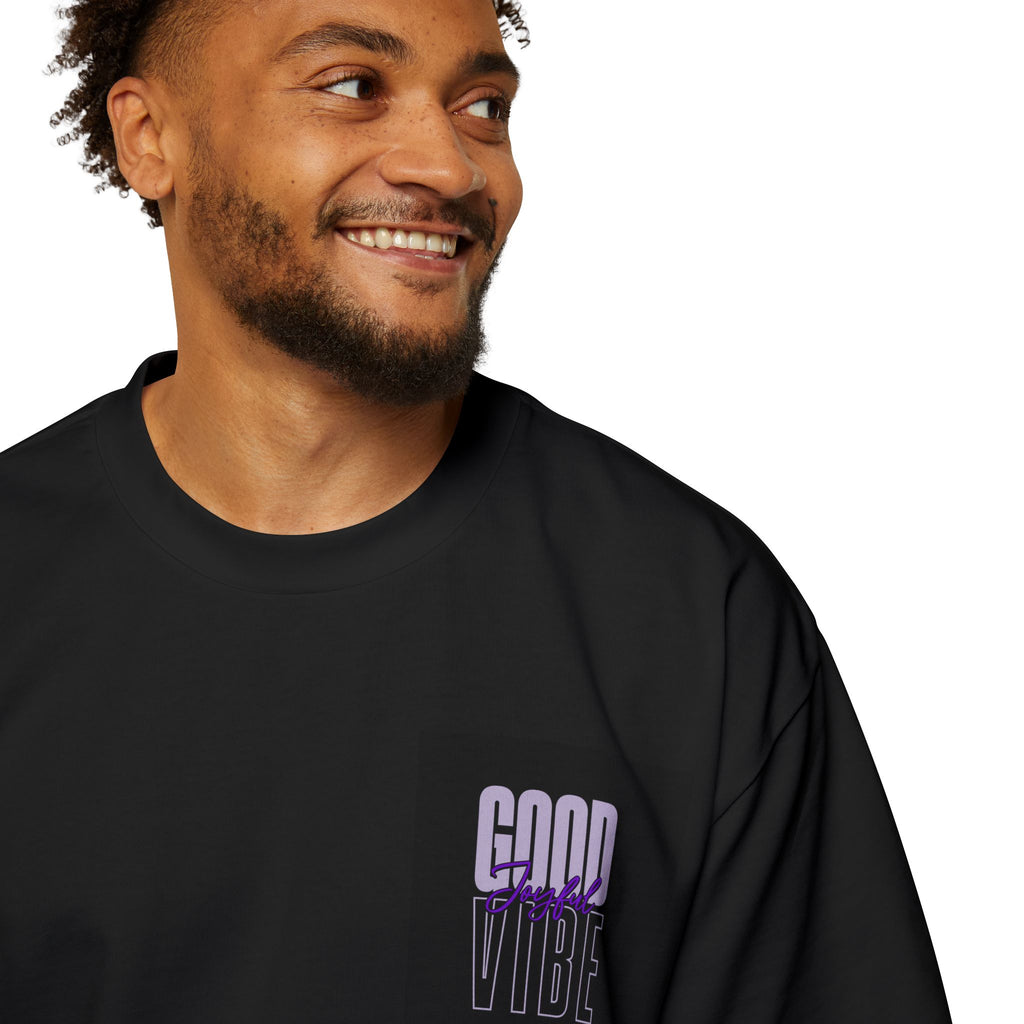 Oversized Tee — Vaporwave 'Good Vibes'