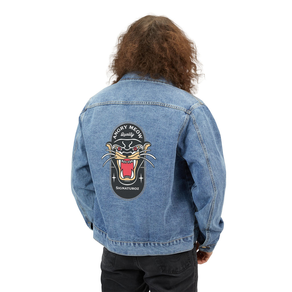 Retro Panther Patch - Men's  Jean Jacket