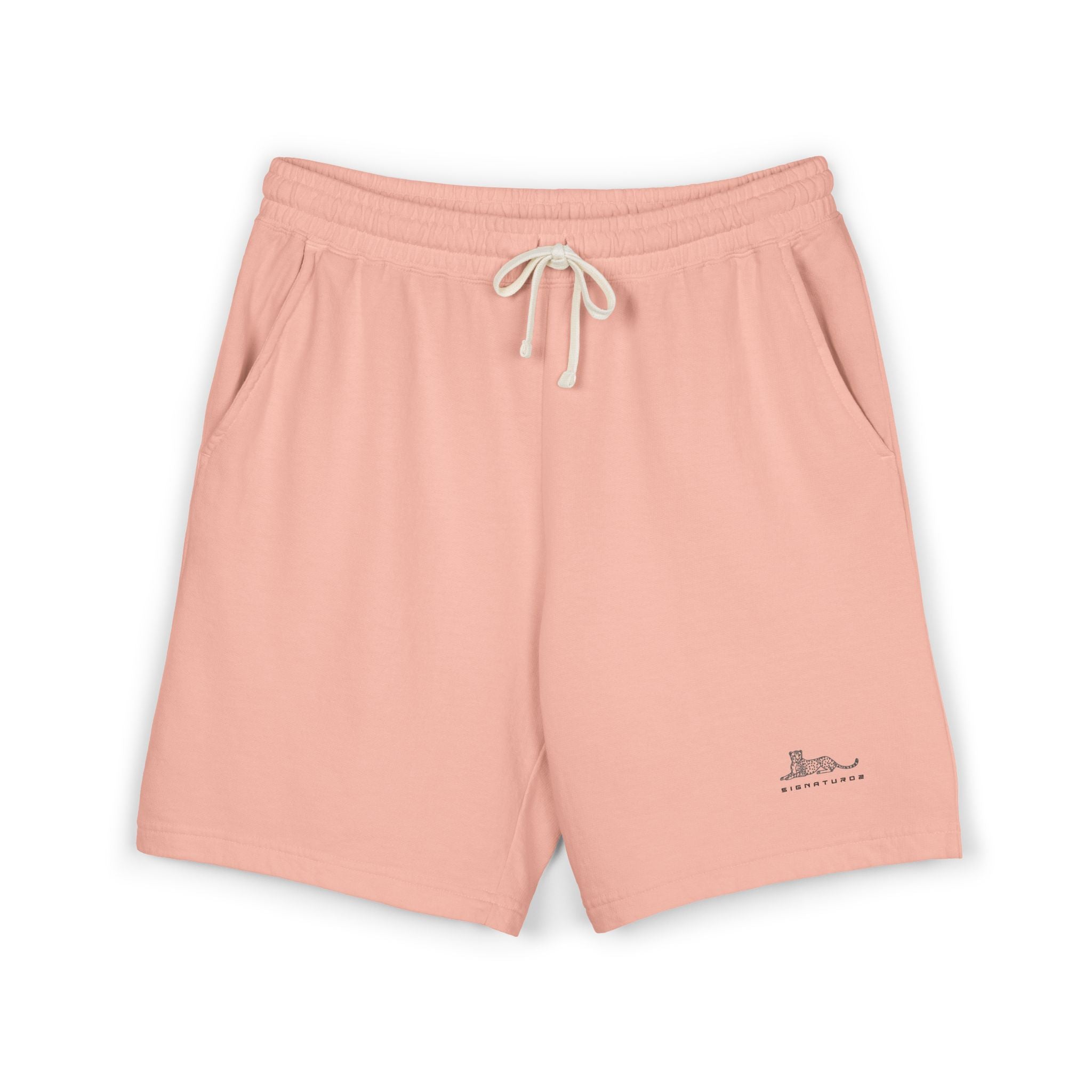 Lightweight Garment-Dyed Fleece Sweat Shorts — Soft Casual Lounge Shorts