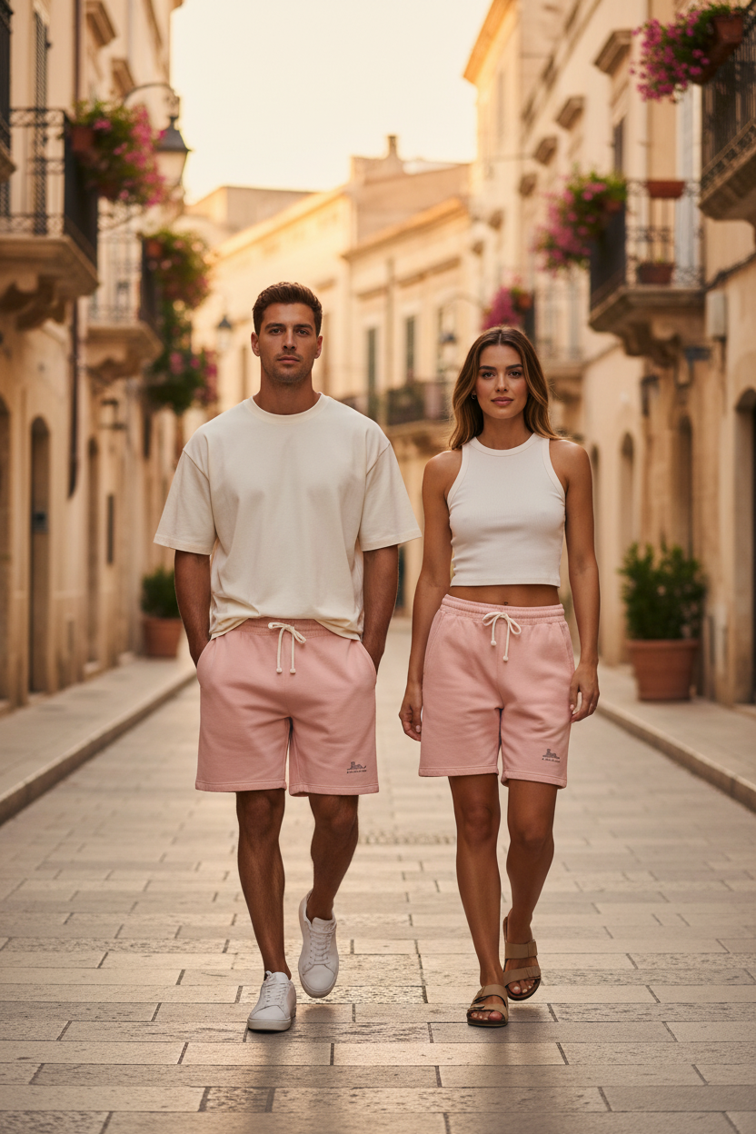 Lightweight Garment-Dyed Fleece Sweat Shorts — Soft Casual Lounge Shorts