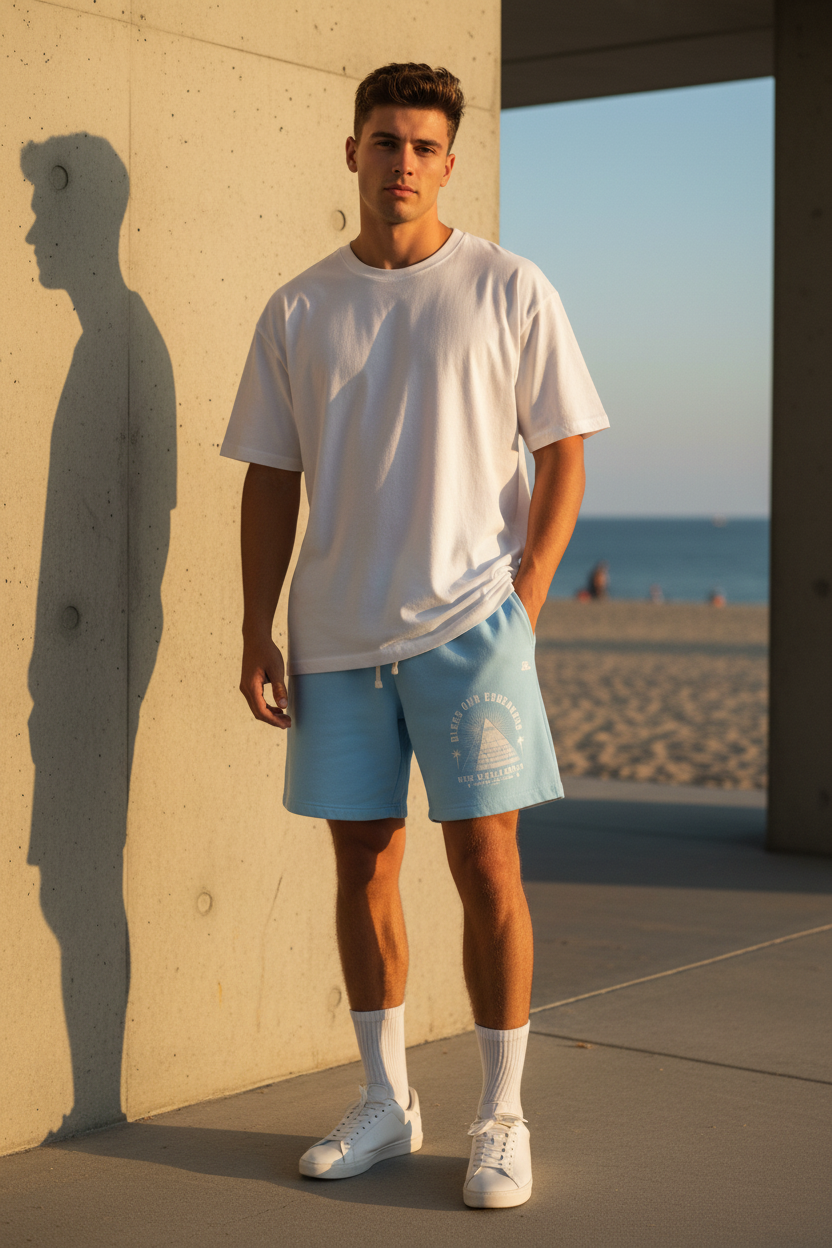 Pyramid Lightweight Fleece Sweat Shorts