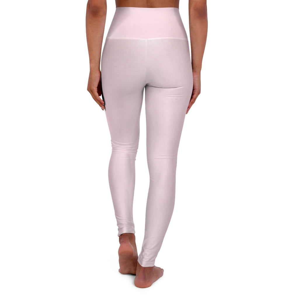 High-Waisted Yoga Leggings  Pale Pink  Fitness & Pilates Tights