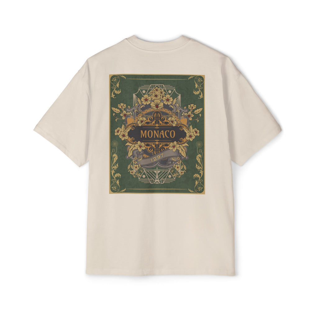 Monaco Vintage Poster Tee — Ornate Retro Travel Graphic Shirt