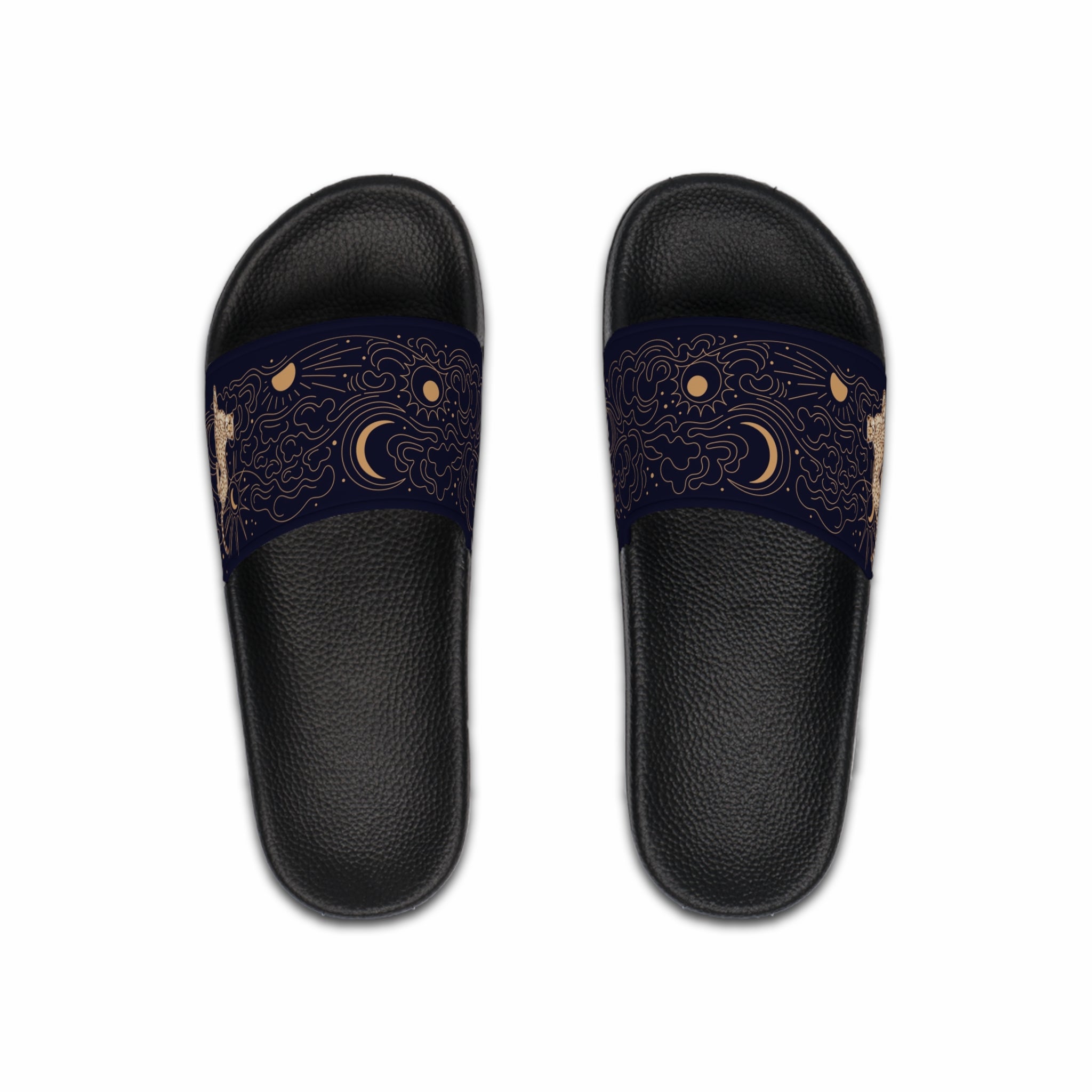 Celestial Moon & Stars  Slide Sandals — Night Sky