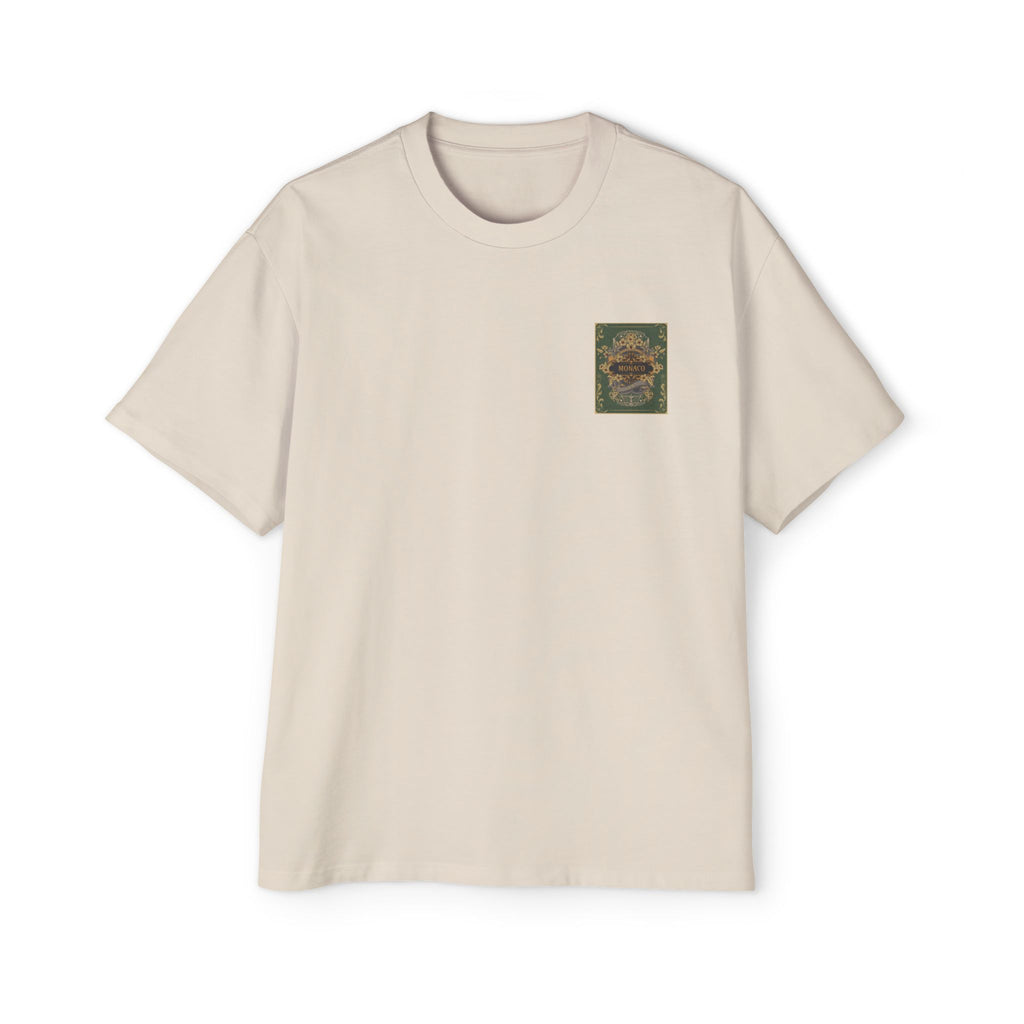 Monaco Vintage Poster Tee — Ornate Retro Travel Graphic Shirt