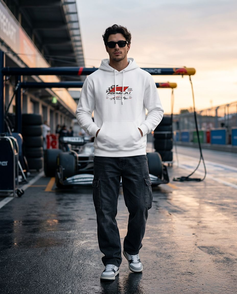 Racing Formula Hoodie — Motorsport Graphic Pullover